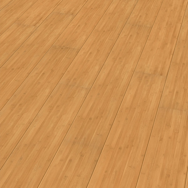 ELESGO Floor USA 7" x 51" x 9mm Bamboo Laminate Flooring in Tan Wayfair